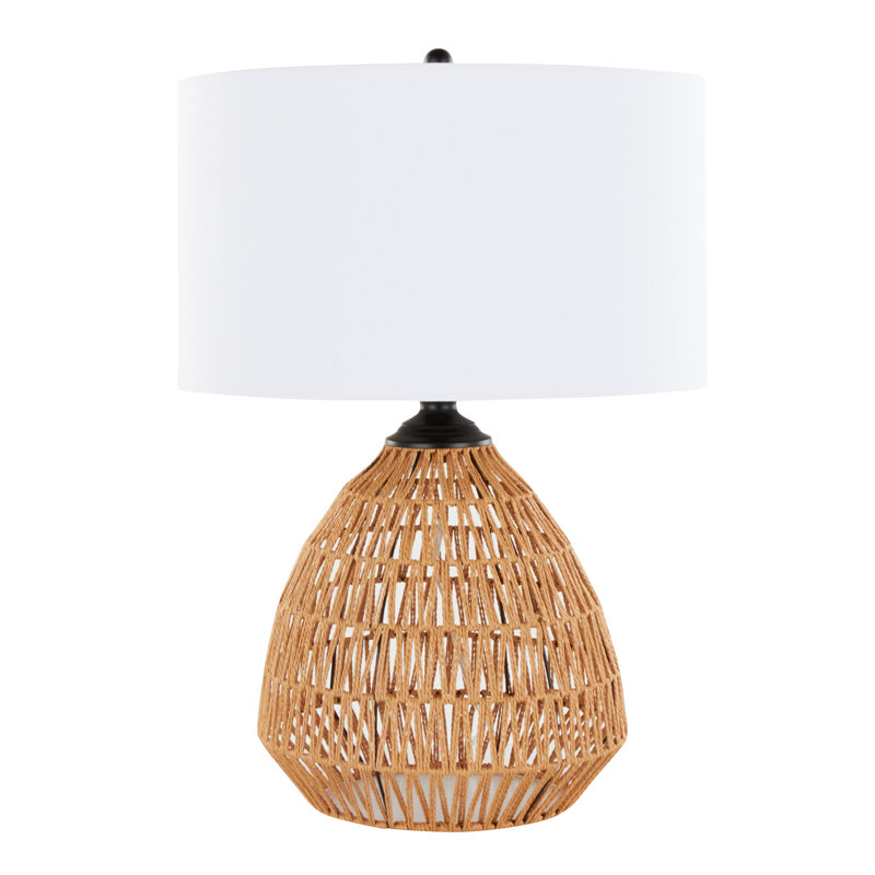 Bay Isle Home Queribus Wicker/Rattan Table Lamp Wayfair